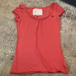 Junior’s Pink Abercrombie Short Sleeve Tee